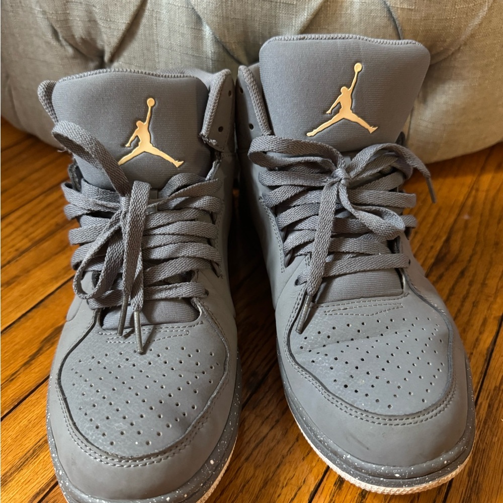 Air Jordan Gray Sneakers with white Logo